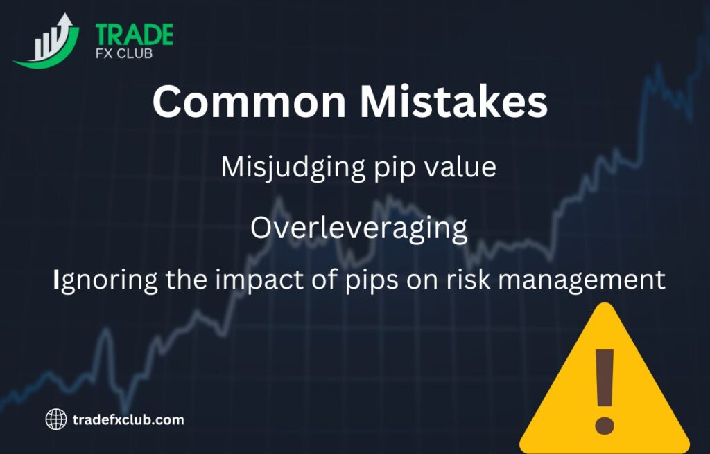 Common mistakes that traders make with pip.