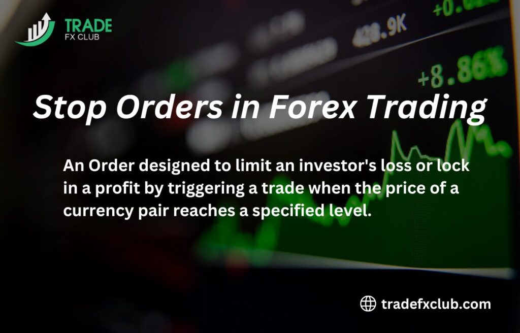 Stop orders in forex.